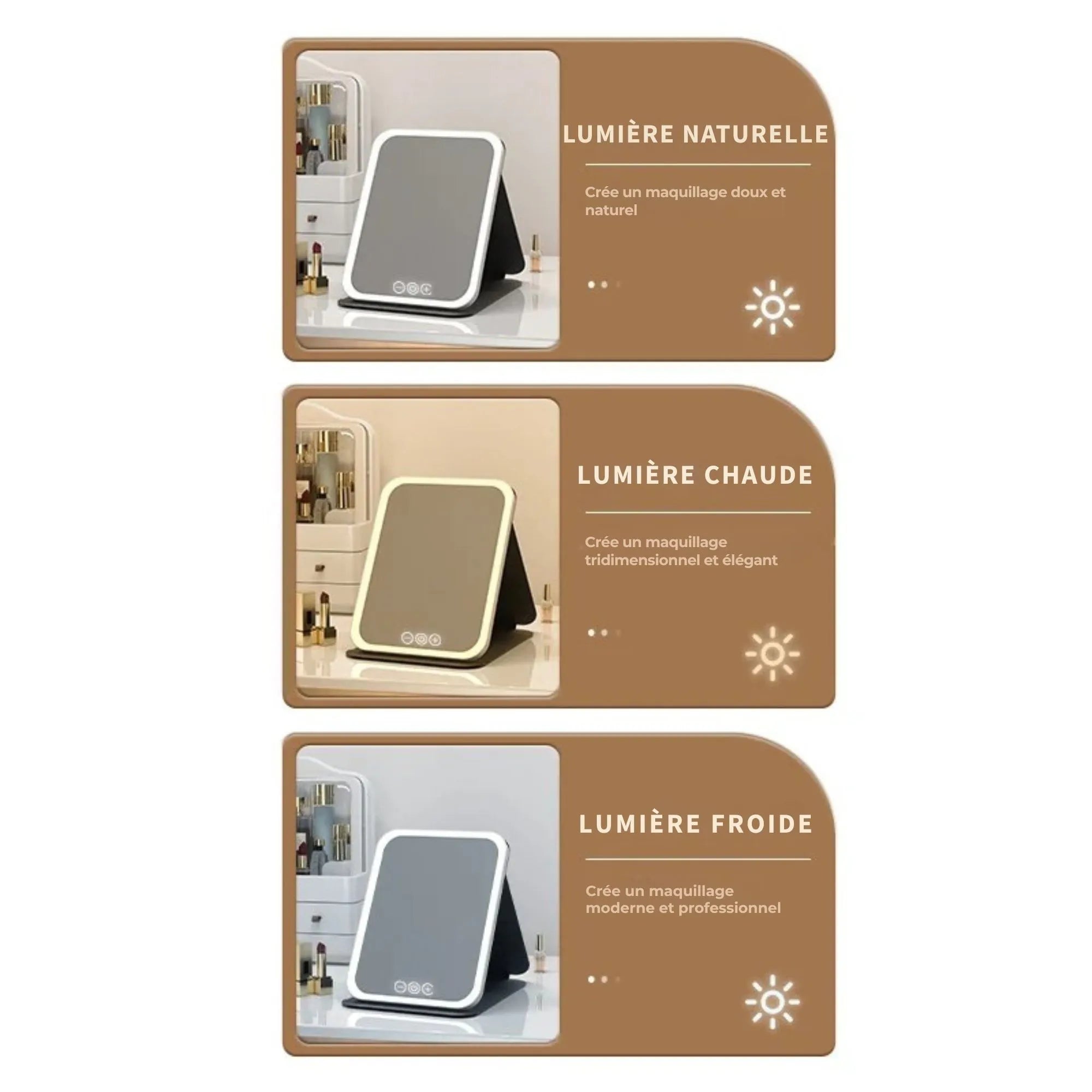 Miroir Coiffeuse Lumières