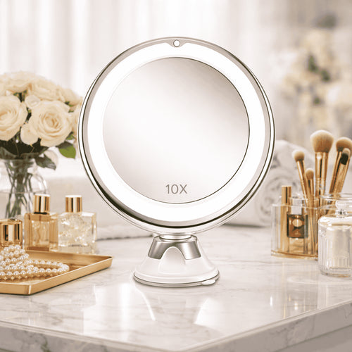 Miroir grossissant X10 à ventouse